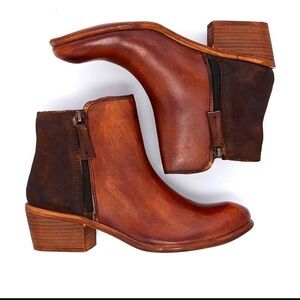 Brown Leather Ankle Boots